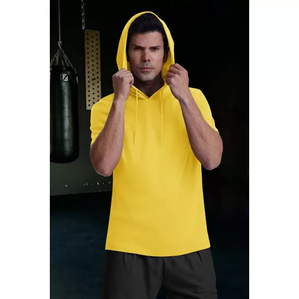 MAGCOMSEN Men's Short Sleeve Hoodie Cotton Hooded T Shirts Lightweight Sweatshirt Hoodies Pullover