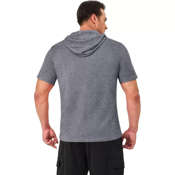MAGCOMSEN Men's Short Sleeve Hoodie Cotton Hooded T Shirts Lightweight Sweatshirt Hoodies Pullover