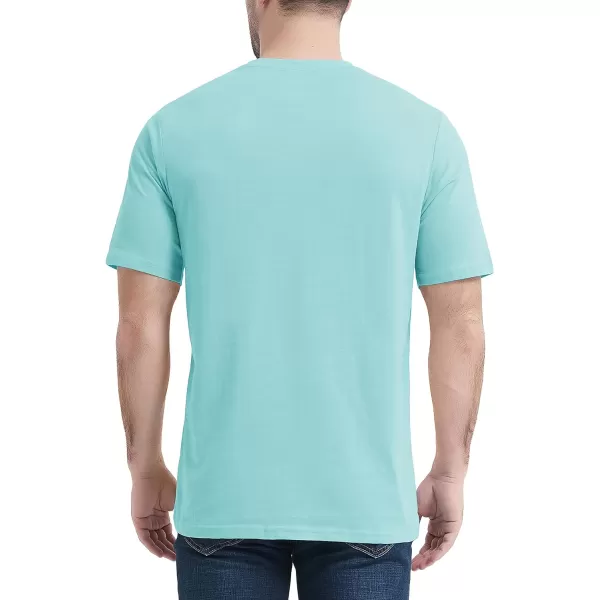 MAGCOMSEN Mens T Shirt Short Sleeve Pocket T Shirt Cotton Crewneck Tee Regular Fit Ribbed Neckline Shirt for Men