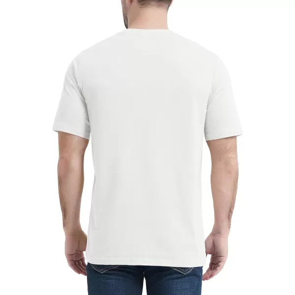 MAGCOMSEN Mens T Shirt Short Sleeve Pocket T Shirt Cotton Crewneck Tee Regular Fit Ribbed Neckline Shirt for Men