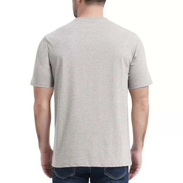 MAGCOMSEN Mens T Shirt Short Sleeve Pocket T Shirt Cotton Crewneck Tee Regular Fit Ribbed Neckline Shirt for Men