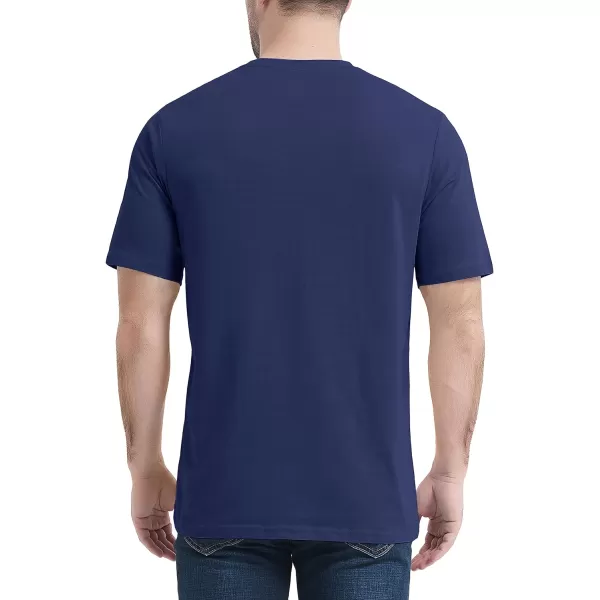MAGCOMSEN Mens T Shirt Short Sleeve Pocket T Shirt Cotton Crewneck Tee Regular Fit Ribbed Neckline Shirt for Men