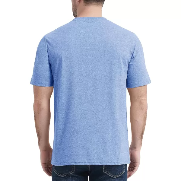 MAGCOMSEN Mens T Shirt Short Sleeve Pocket T Shirt Cotton Crewneck Tee Regular Fit Ribbed Neckline Shirt for Men