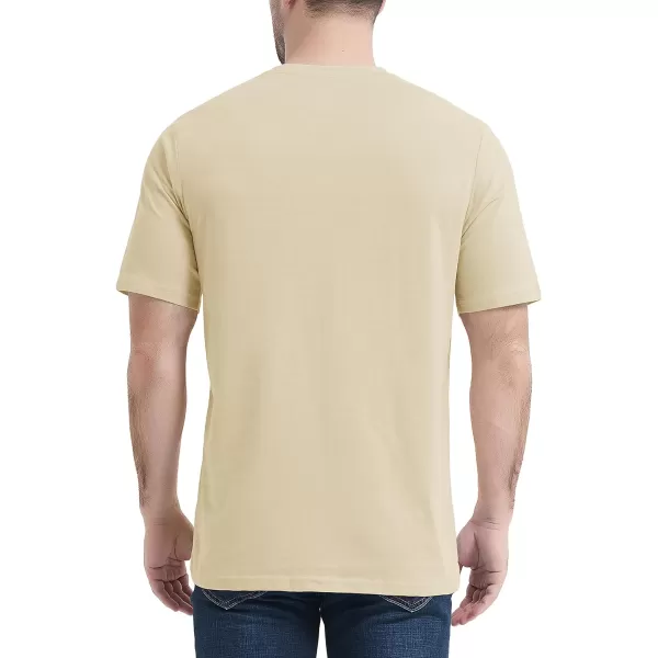 MAGCOMSEN Mens T Shirt Short Sleeve Pocket T Shirt Cotton Crewneck Tee Regular Fit Ribbed Neckline Shirt for Men