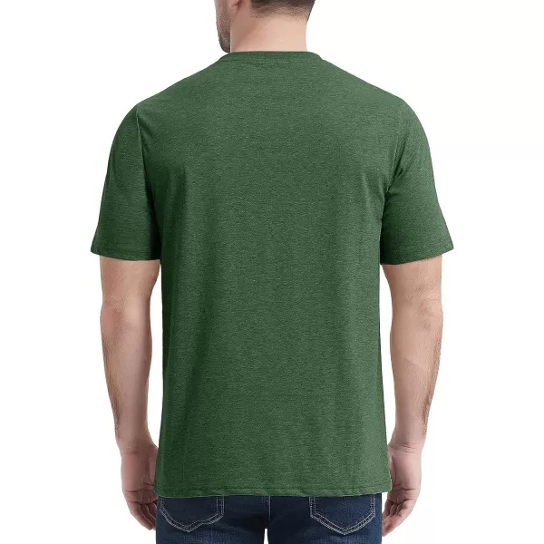 MAGCOMSEN Mens T Shirt Short Sleeve Pocket T Shirt Cotton Crewneck Tee Regular Fit Ribbed Neckline Shirt for Men