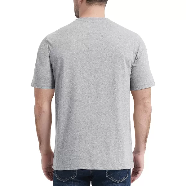 MAGCOMSEN Mens T Shirt Short Sleeve Pocket T Shirt Cotton Crewneck Tee Regular Fit Ribbed Neckline Shirt for Men