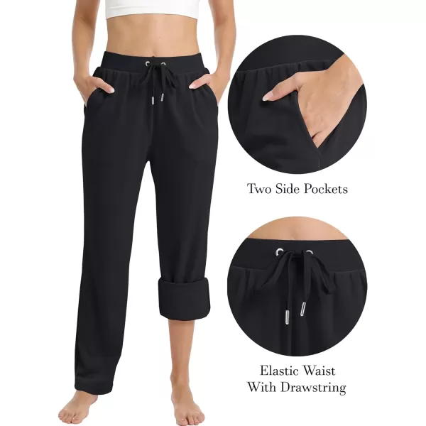 MAGCOMSEN Women's Fleece Pants Track Athletic Running Yoga Velour Pants Jogger Comfy Pajama Lounge Sweatpants