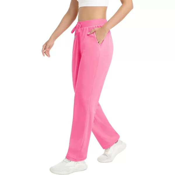 MAGCOMSEN Women's Fleece Pants Track Athletic Running Yoga Velour Pants Jogger Comfy Pajama Lounge Sweatpants