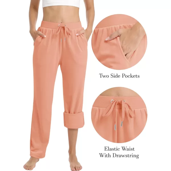 MAGCOMSEN Women's Fleece Pants Track Athletic Running Yoga Velour Pants Jogger Comfy Pajama Lounge Sweatpants