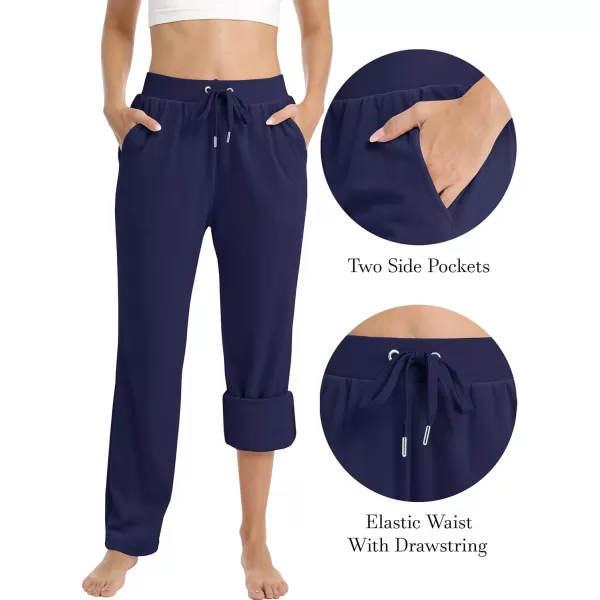 MAGCOMSEN Women's Fleece Pants Track Athletic Running Yoga Velour Pants Jogger Comfy Pajama Lounge Sweatpants