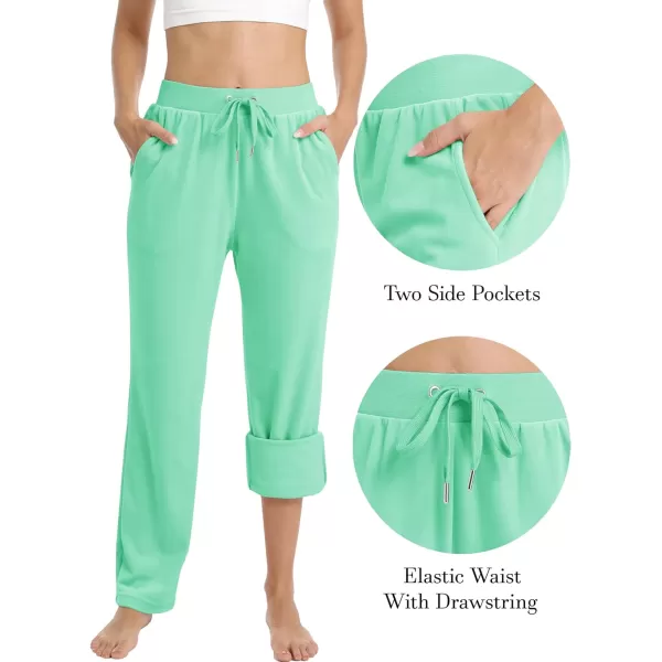 MAGCOMSEN Women's Fleece Pants Track Athletic Running Yoga Velour Pants Jogger Comfy Pajama Lounge Sweatpants