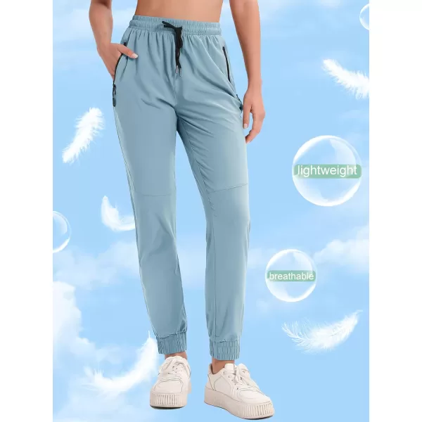 MAGCOMSEN Women's Hiking Joggers Pants Lightweight Quick Dry Gym Workout Running Pants with Pockets Outdoor Sweatpants