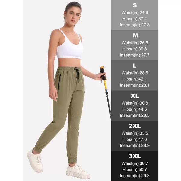 MAGCOMSEN Women's Hiking Joggers Pants Lightweight Quick Dry Gym Workout Running Pants with Pockets Outdoor Sweatpants