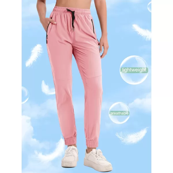 MAGCOMSEN Women's Hiking Joggers Pants Lightweight Quick Dry Gym Workout Running Pants with Pockets Outdoor Sweatpants