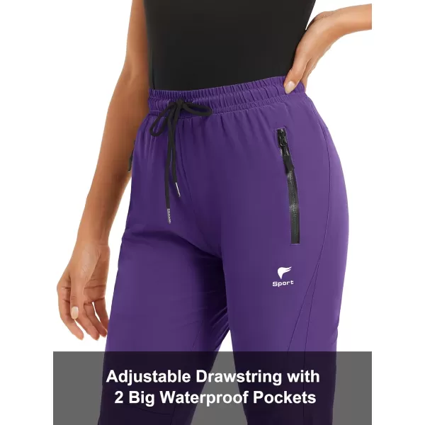 MAGCOMSEN Women's Hiking Joggers Pants Lightweight Quick Dry Gym Workout Running Pants with Pockets Outdoor Sweatpants
