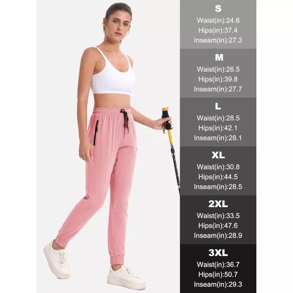 MAGCOMSEN Women's Hiking Joggers Pants Lightweight Quick Dry Gym Workout Running Pants with Pockets Outdoor Sweatpants