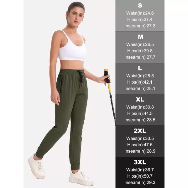 MAGCOMSEN Women's Hiking Joggers Pants Lightweight Quick Dry Gym Workout Running Pants with Pockets Outdoor Sweatpants