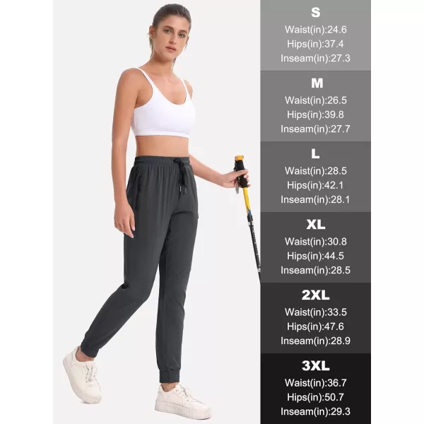 MAGCOMSEN Women's Hiking Joggers Pants Lightweight Quick Dry Gym Workout Running Pants with Pockets Outdoor Sweatpants