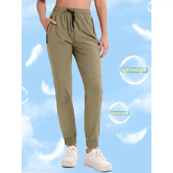 MAGCOMSEN Women's Hiking Joggers Pants Lightweight Quick Dry Gym Workout Running Pants with Pockets Outdoor Sweatpants
