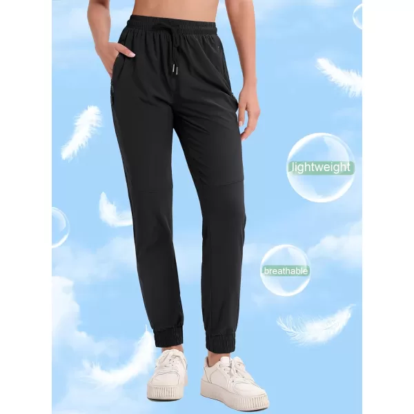 MAGCOMSEN Women's Hiking Joggers Pants Lightweight Quick Dry Gym Workout Running Pants with Pockets Outdoor Sweatpants