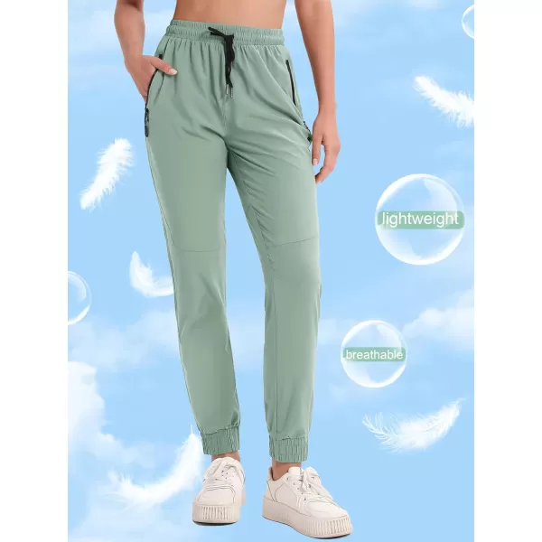 MAGCOMSEN Women's Hiking Joggers Pants Lightweight Quick Dry Gym Workout Running Pants with Pockets Outdoor Sweatpants