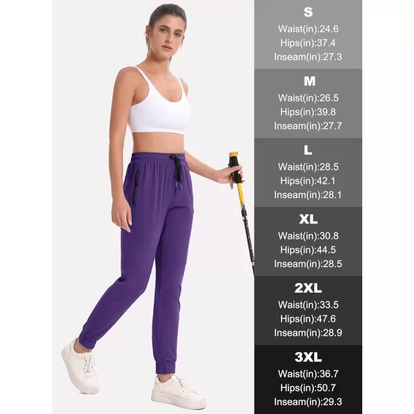 MAGCOMSEN Women's Hiking Joggers Pants Lightweight Quick Dry Gym Workout Running Pants with Pockets Outdoor Sweatpants