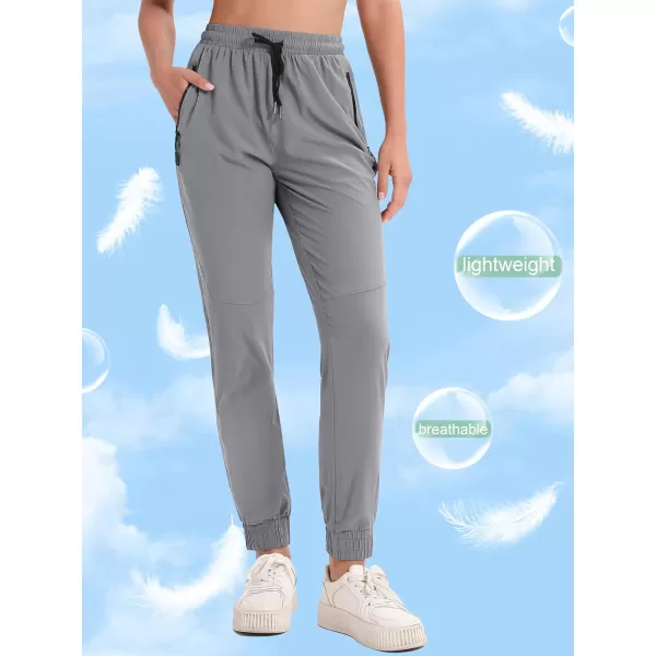 MAGCOMSEN Women's Hiking Joggers Pants Lightweight Quick Dry Gym Workout Running Pants with Pockets Outdoor Sweatpants