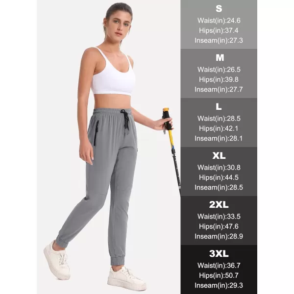 MAGCOMSEN Women's Hiking Joggers Pants Lightweight Quick Dry Gym Workout Running Pants with Pockets Outdoor Sweatpants