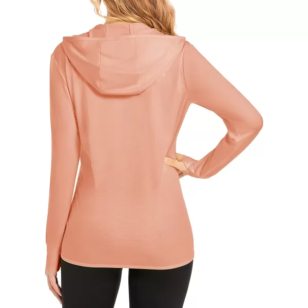 MAGCOMSEN Women's Jackets Lightweight UPF 50+ Sun Protection Shirt Hoodie Hiking Running Athletic Jacket Thumb Hole 4 Pockets