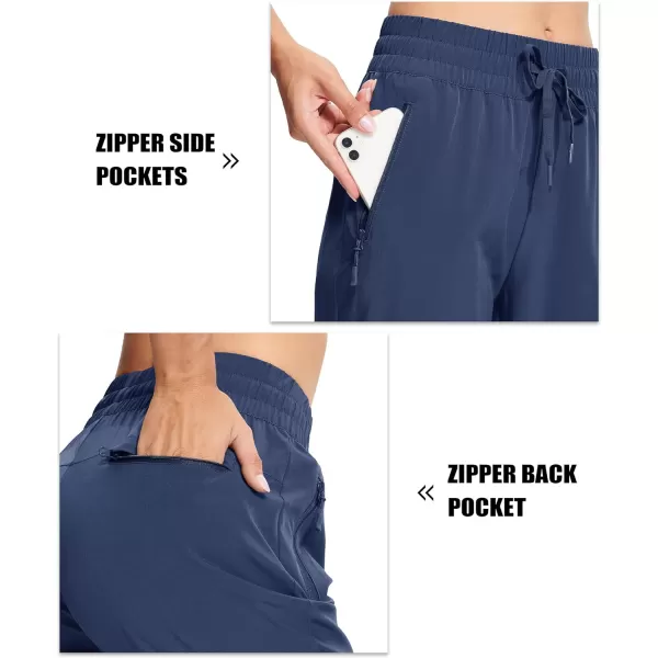 MAGCOMSEN Women's Joggers Lightweight Quick Dry Hiking Pants Water Resistant Running Athletic Workout Sweatpants Pockets