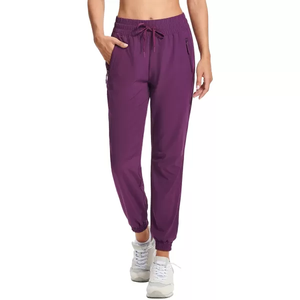 MAGCOMSEN Women's Joggers Lightweight Quick Dry Hiking Pants Water Resistant Running Athletic Workout Sweatpants Pockets