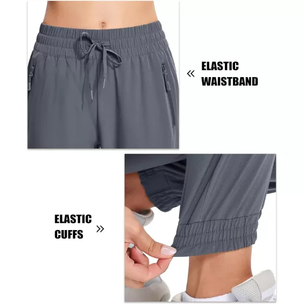 MAGCOMSEN Women's Joggers Lightweight Quick Dry Hiking Pants Water Resistant Running Athletic Workout Sweatpants Pockets