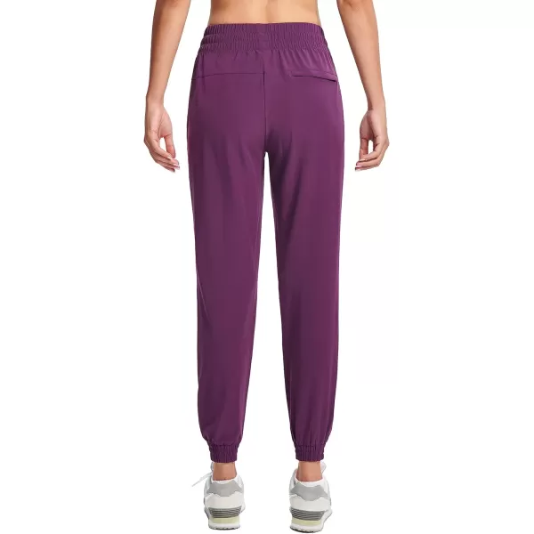 MAGCOMSEN Women's Joggers Lightweight Quick Dry Hiking Pants Water Resistant Running Athletic Workout Sweatpants Pockets