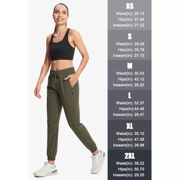 MAGCOMSEN Women's Joggers Lightweight Quick Dry Hiking Pants Water Resistant Running Athletic Workout Sweatpants Pockets