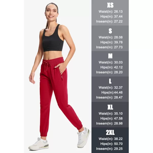 MAGCOMSEN Women's Joggers Lightweight Quick Dry Hiking Pants Water Resistant Running Athletic Workout Sweatpants Pockets