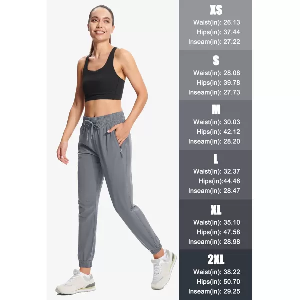 MAGCOMSEN Women's Joggers Lightweight Quick Dry Hiking Pants Water Resistant Running Athletic Workout Sweatpants Pockets