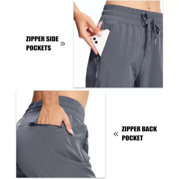 MAGCOMSEN Women's Joggers Lightweight Quick Dry Hiking Pants Water Resistant Running Athletic Workout Sweatpants Pockets
