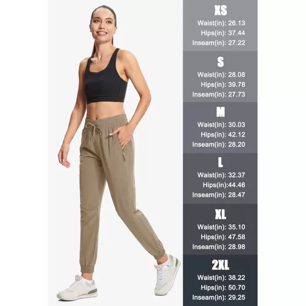 MAGCOMSEN Women's Joggers Lightweight Quick Dry Hiking Pants Water Resistant Running Athletic Workout Sweatpants Pockets