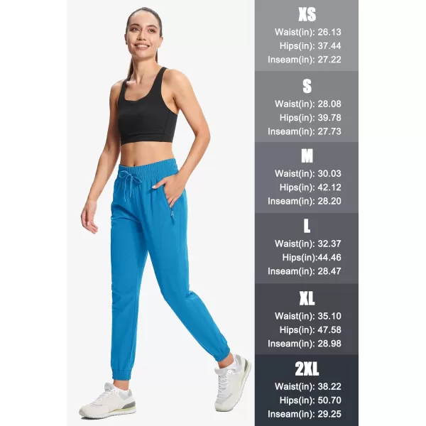 MAGCOMSEN Women's Joggers Lightweight Quick Dry Hiking Pants Water Resistant Running Athletic Workout Sweatpants Pockets