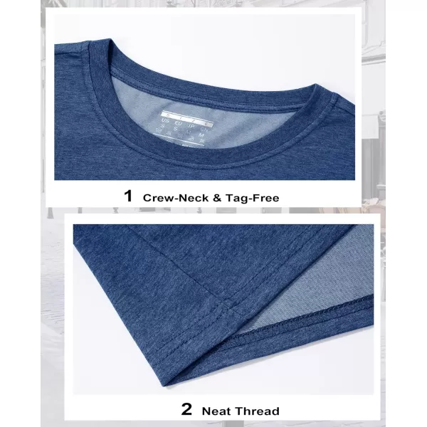 MAGCOMSEN Women's Long-Sleeve Crew-Neck Cotton T-Shirt Classic-Fit Shirt Soft Breathable Casual Tee Basic Tops