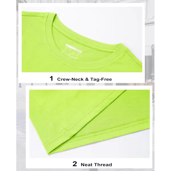 MAGCOMSEN Women's Long-Sleeve Crew-Neck Cotton T-Shirt Classic-Fit Shirt Soft Breathable Casual Tee Basic Tops