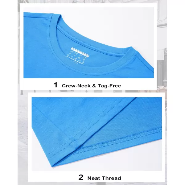 MAGCOMSEN Women's Long-Sleeve Crew-Neck Cotton T-Shirt Classic-Fit Shirt Soft Breathable Casual Tee Basic Tops