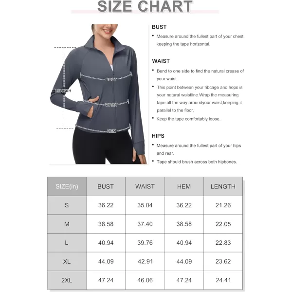 MAGCOMSEN Women's UPF 50+ Lightweight Athletic Jackets Cropped Zip Up Long Sleeve Shirts Sun Protection with Thumb Holes