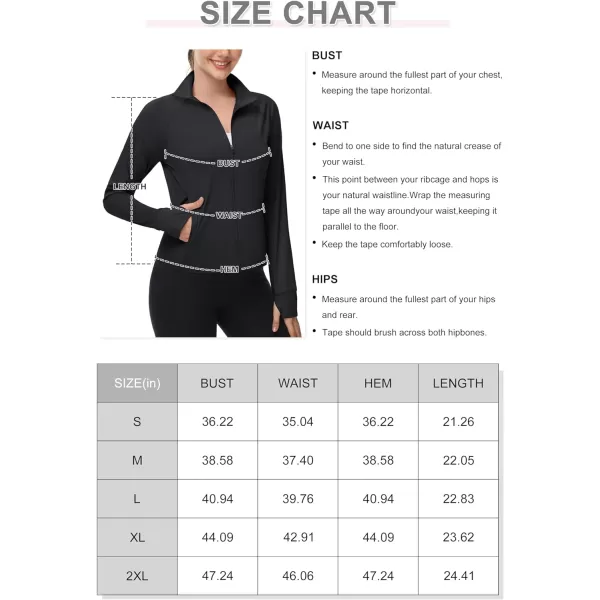 MAGCOMSEN Women's UPF 50+ Lightweight Athletic Jackets Cropped Zip Up Long Sleeve Shirts Sun Protection with Thumb Holes