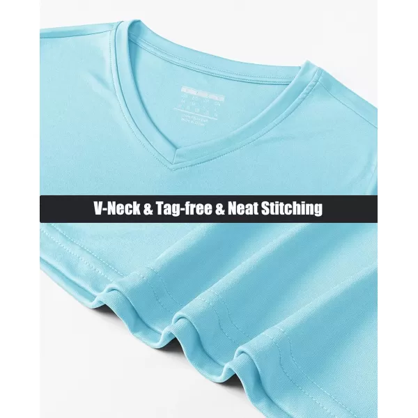 MAGCOMSEN Women's UPF 50+ Long Sleeve Shirts V-Neck UV Sun Protection T-Shirt Hiking Running Workout Outdoor Tee