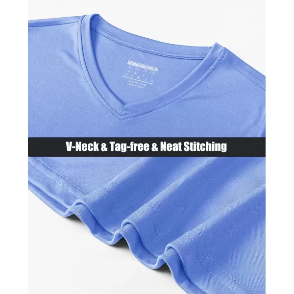 MAGCOMSEN Women's UPF 50+ Long Sleeve Shirts V-Neck UV Sun Protection T-Shirt Hiking Running Workout Outdoor Tee