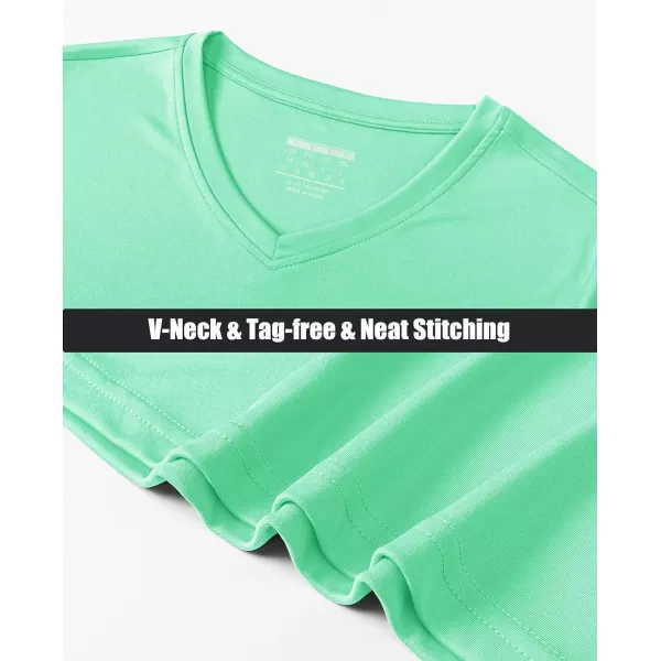 MAGCOMSEN Women's UPF 50+ Long Sleeve Shirts V-Neck UV Sun Protection T-Shirt Hiking Running Workout Outdoor Tee