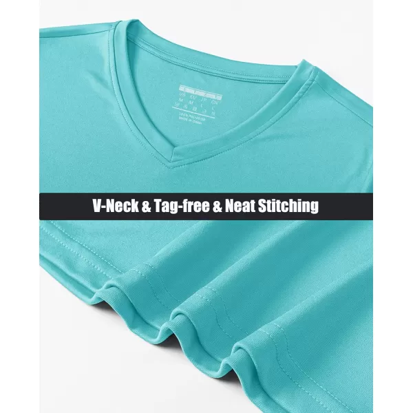 MAGCOMSEN Women's UPF 50+ Long Sleeve Shirts V-Neck UV Sun Protection T-Shirt Hiking Running Workout Outdoor Tee