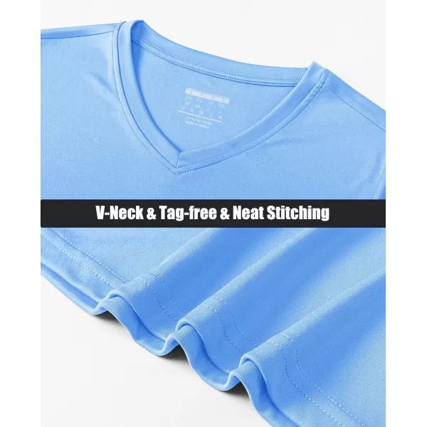 MAGCOMSEN Women's UPF 50+ Long Sleeve Shirts V-Neck UV Sun Protection T-Shirt Hiking Running Workout Outdoor Tee