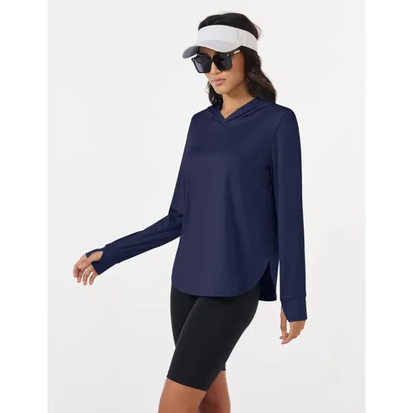MAGCOMSEN Women's UPF 80+ Quick Dry Sun Protection Hoodie Lightweight SPF Long Sleeve Rashguard with Thumb Hole